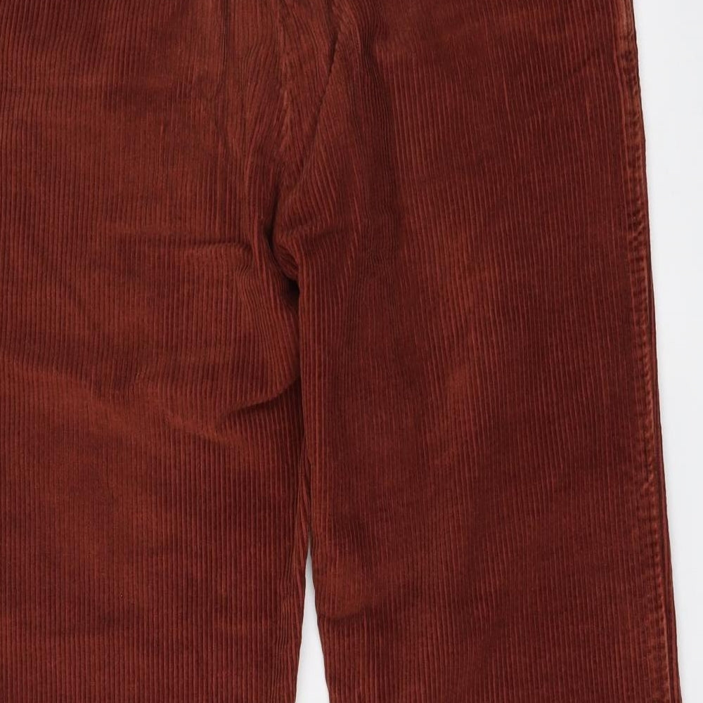 Samuel Windsor Mens Brown Cotton Straight Jeans Size 30 in L28 in Regular Zip