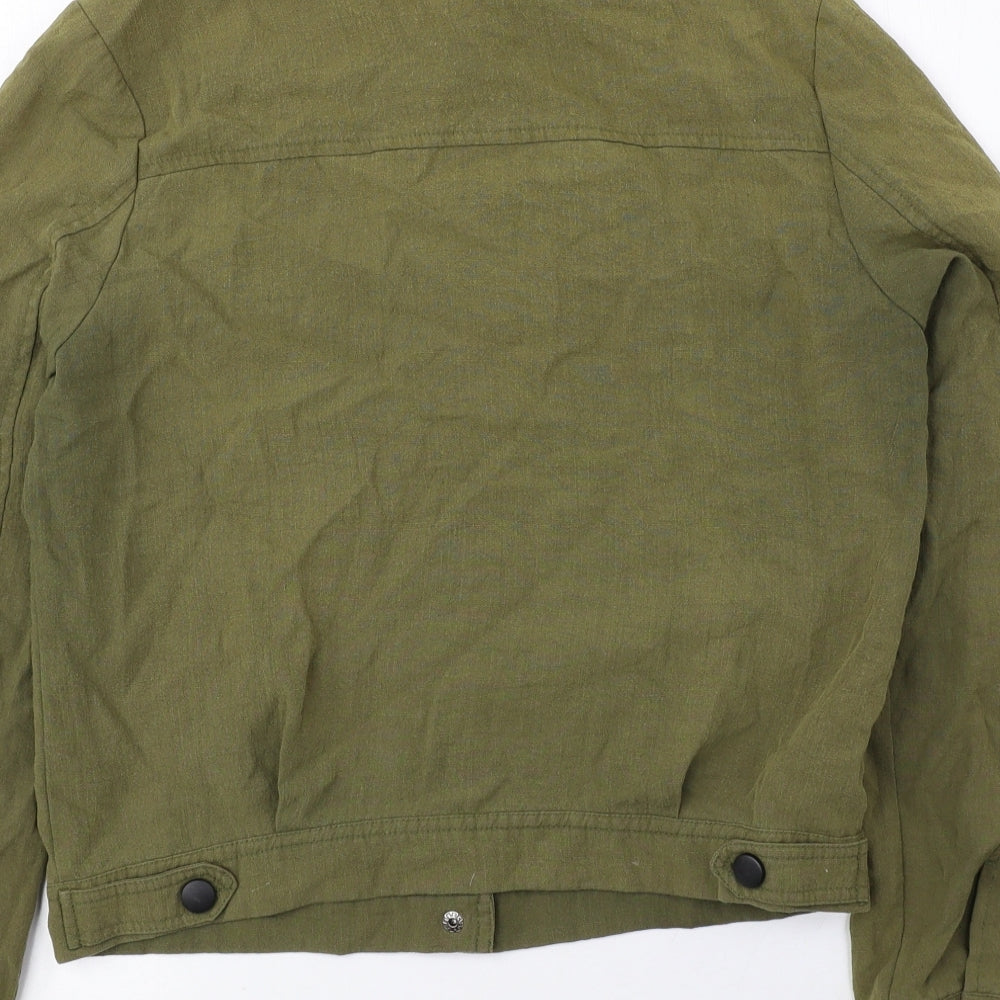 SANFU Womens Green Jacket Size M Button