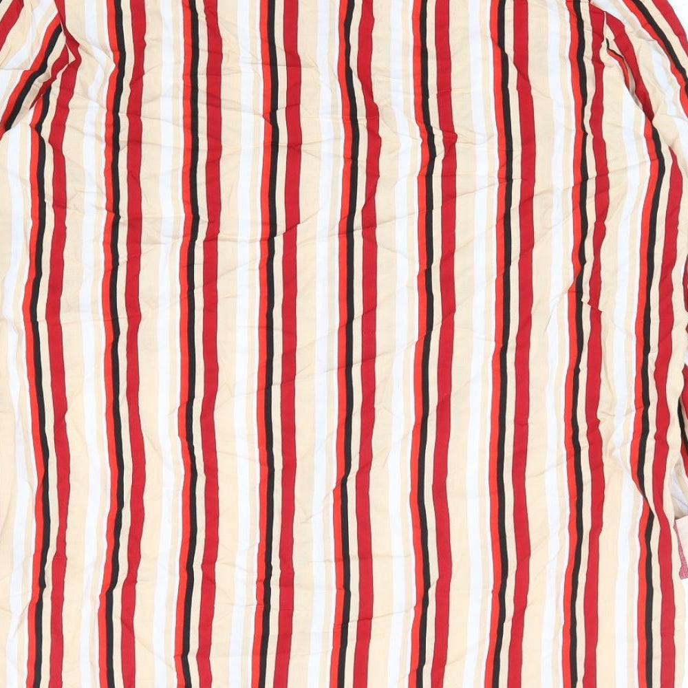 Pimpkie Womens Multicoloured Striped Viscose Basic Button-Up Size 10 Collared