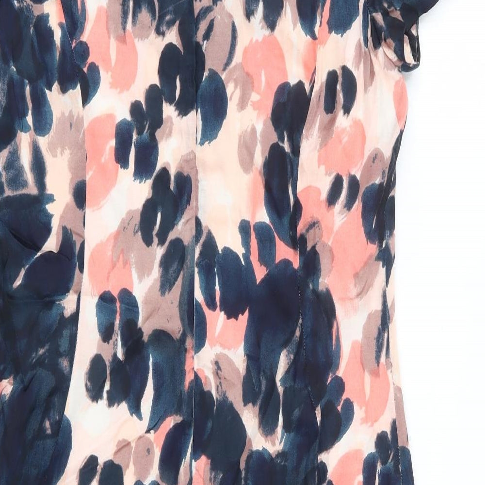 Great Plains Womens Multicoloured Geometric Rayon A-Line Size M Scoop Neck Zip