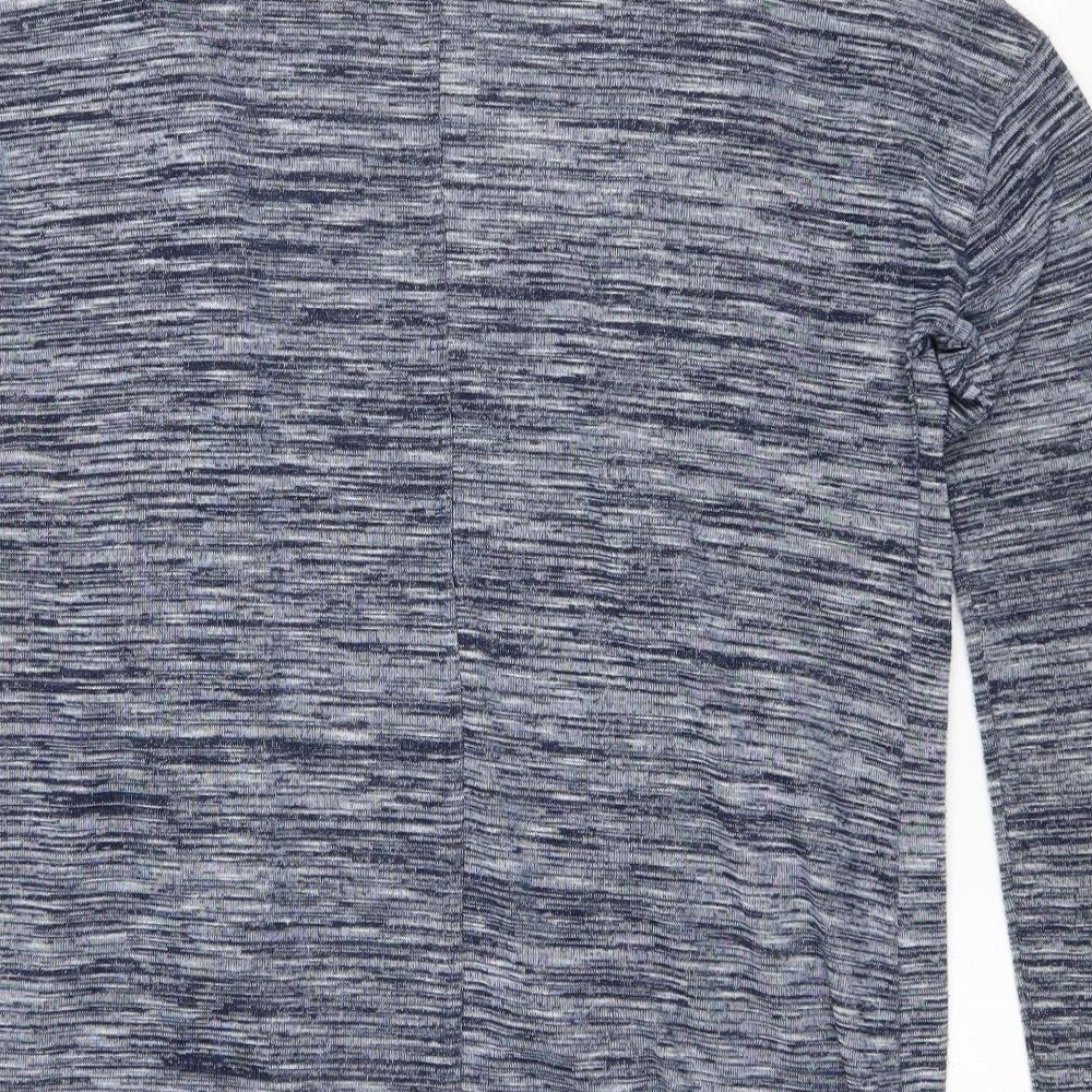 Marks and Spencer Womens Black V-Neck Polyester Cardigan Jumper Size 12