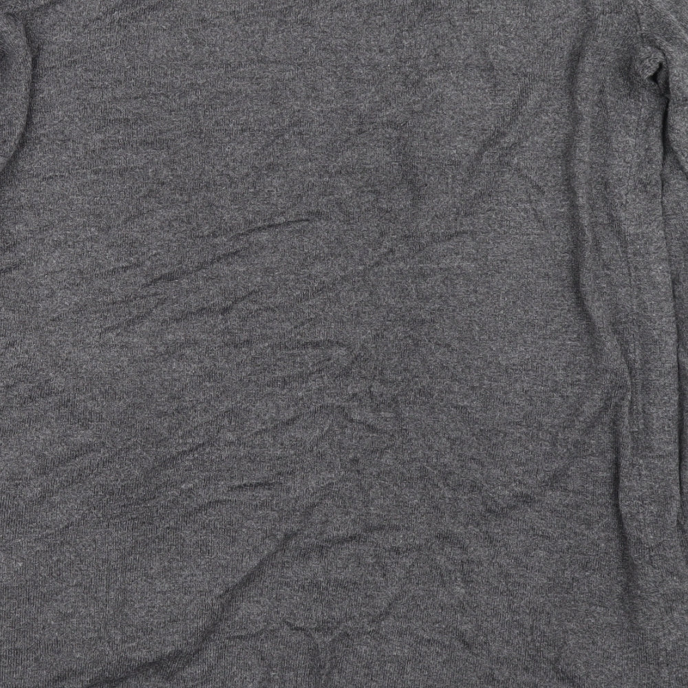 V by Very Womens Grey Acrylic Cardigan Jumper Size 10