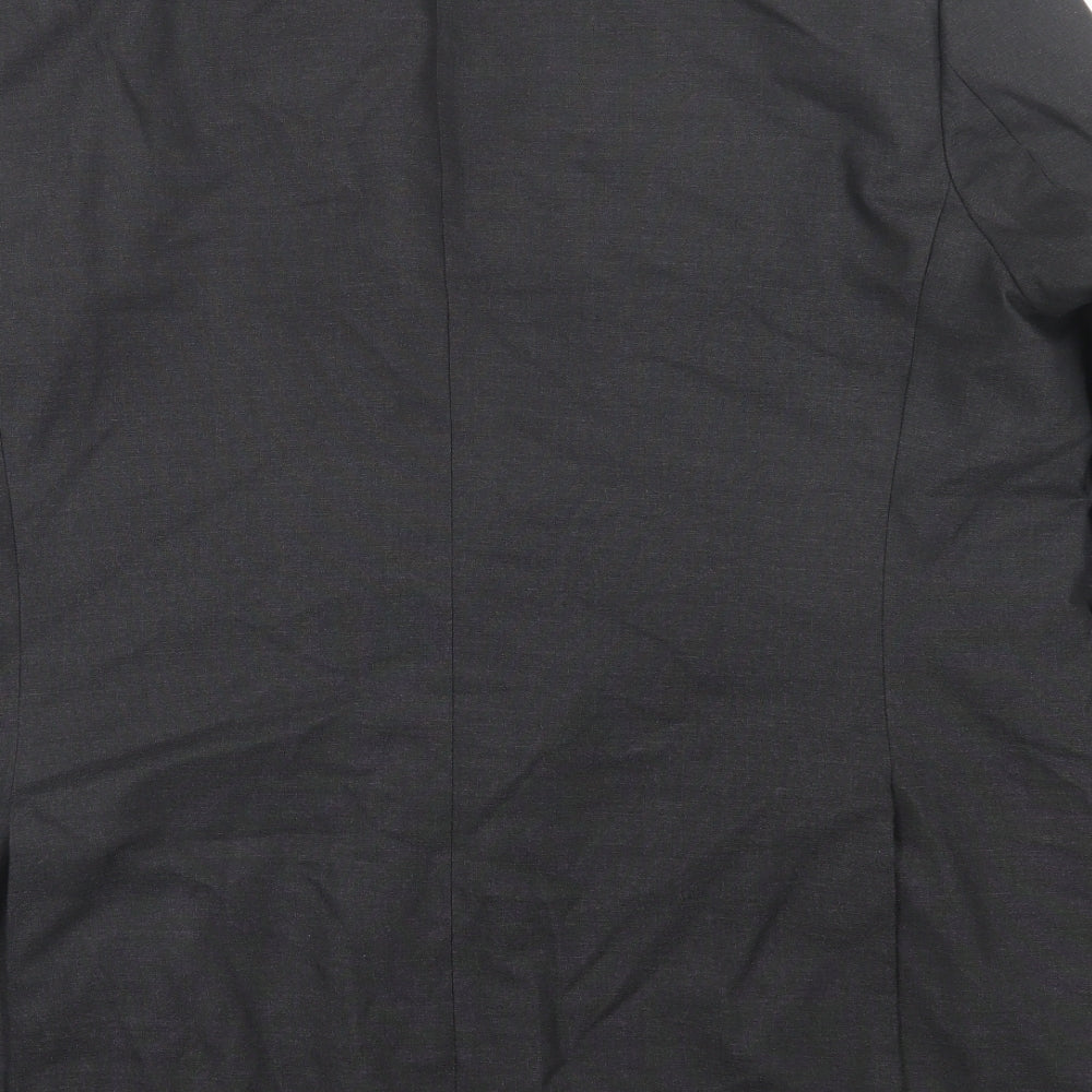 Marks and Spencer Mens Grey Polyacrylate Fibre Jacket Suit Jacket Size 46