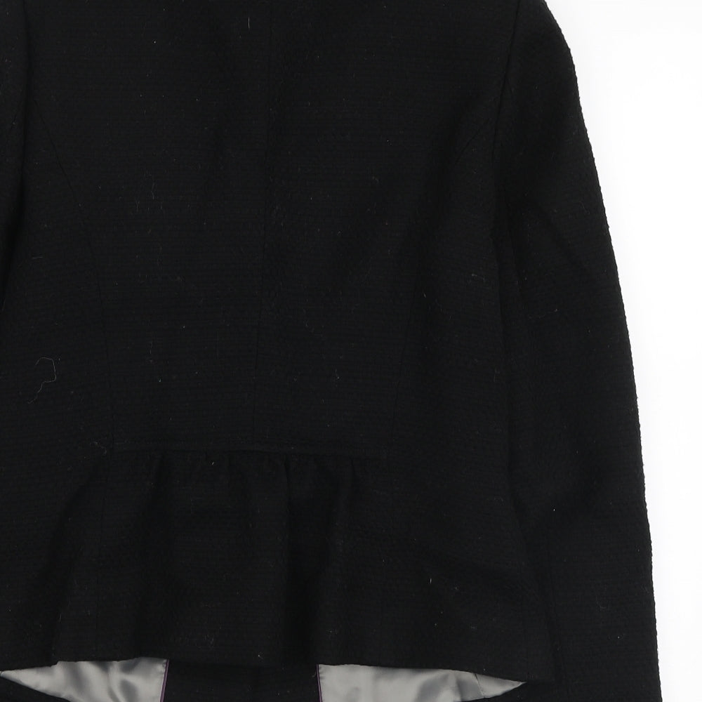 Marks and Spencer Womens Black Jacket Size 12 Button