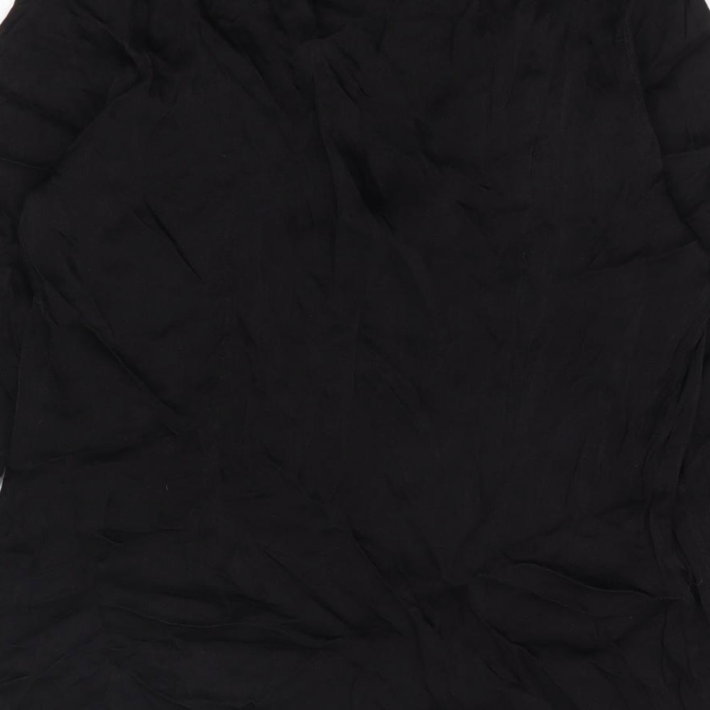 EAST Womens Black Kimono Jacket Size M Tie