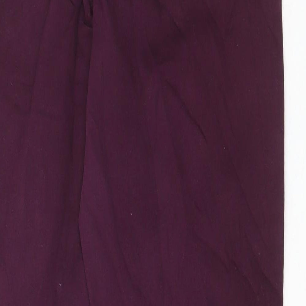 Marks and Spencer Womens Purple Cotton Skinny Jeans Size 12 L27 in Regular