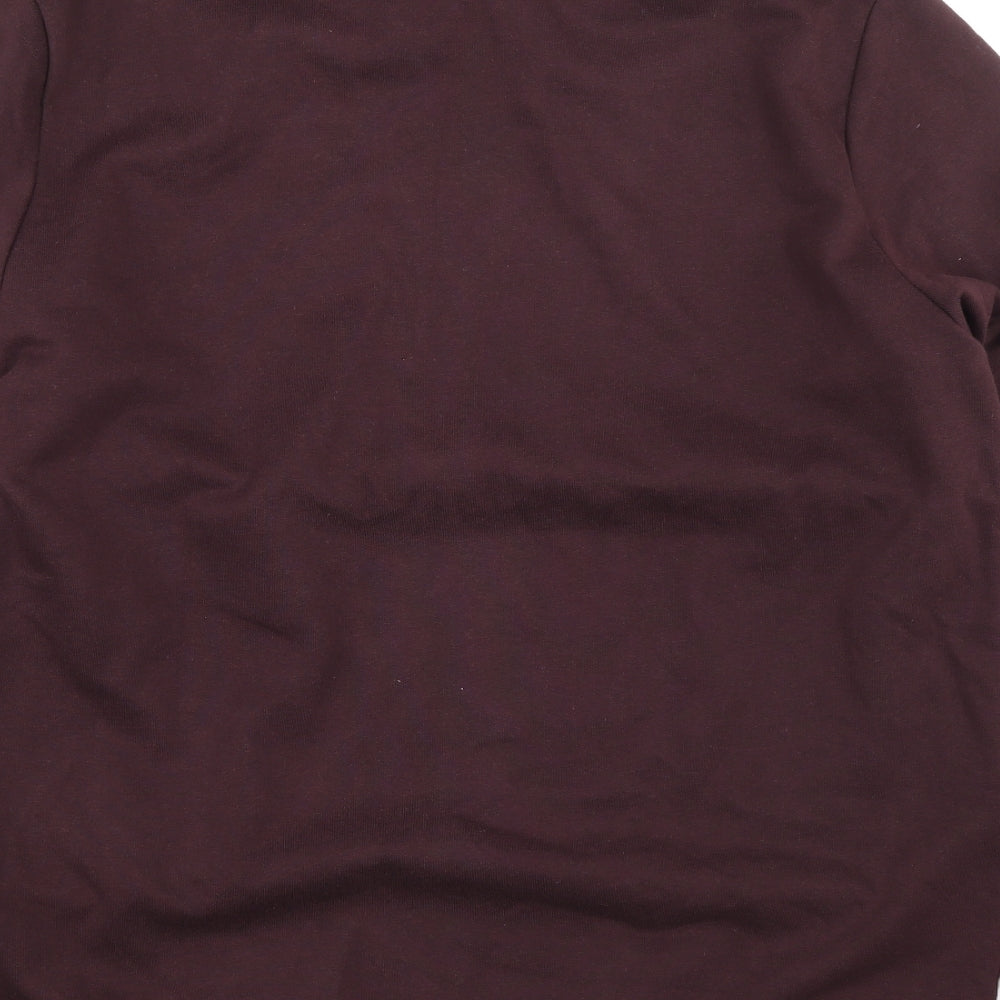 F&F Mens Brown Cotton Pullover Sweatshirt Size L