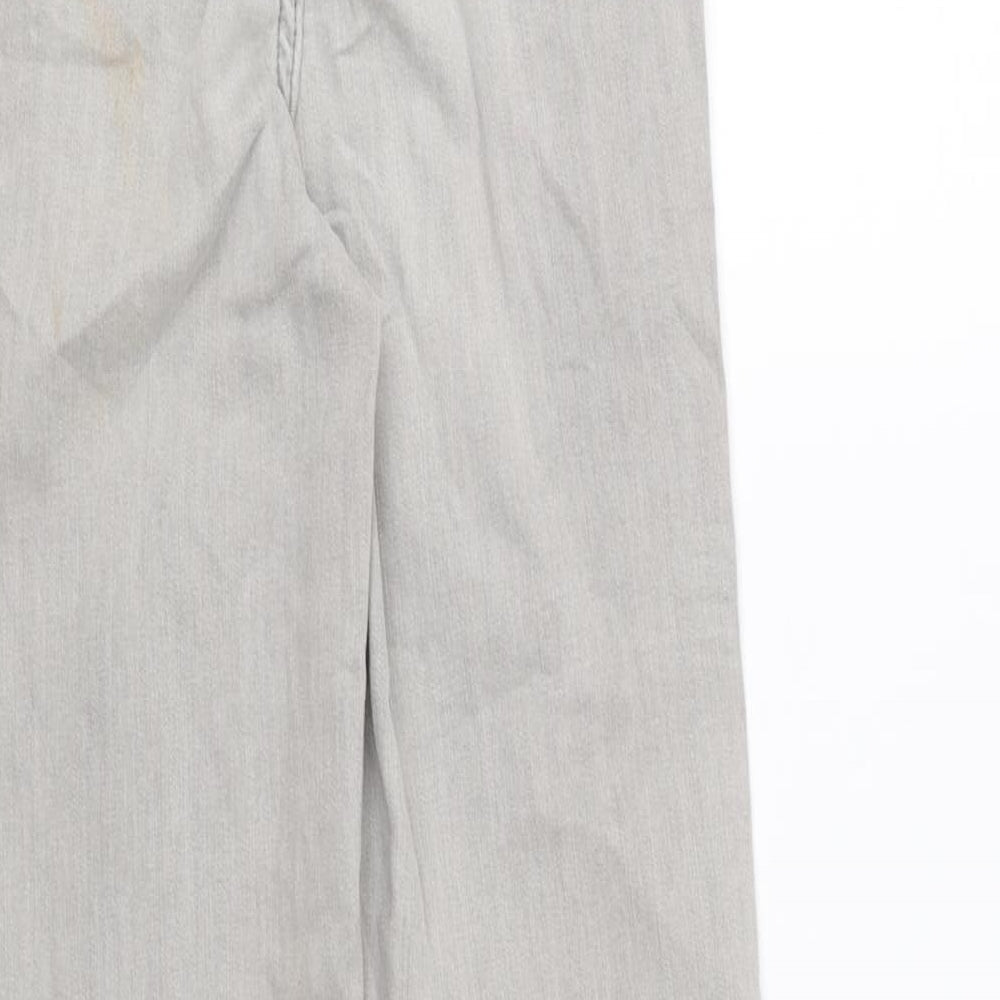 Marks and Spencer Womens Grey Cotton Skinny Jeans Size 6 L28 in Regular Zip