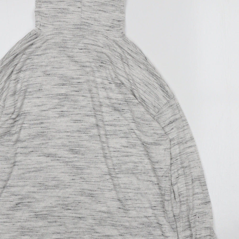 Marks and Spencer Womens Grey Polyester Pullover Hoodie Size 10 Pullover