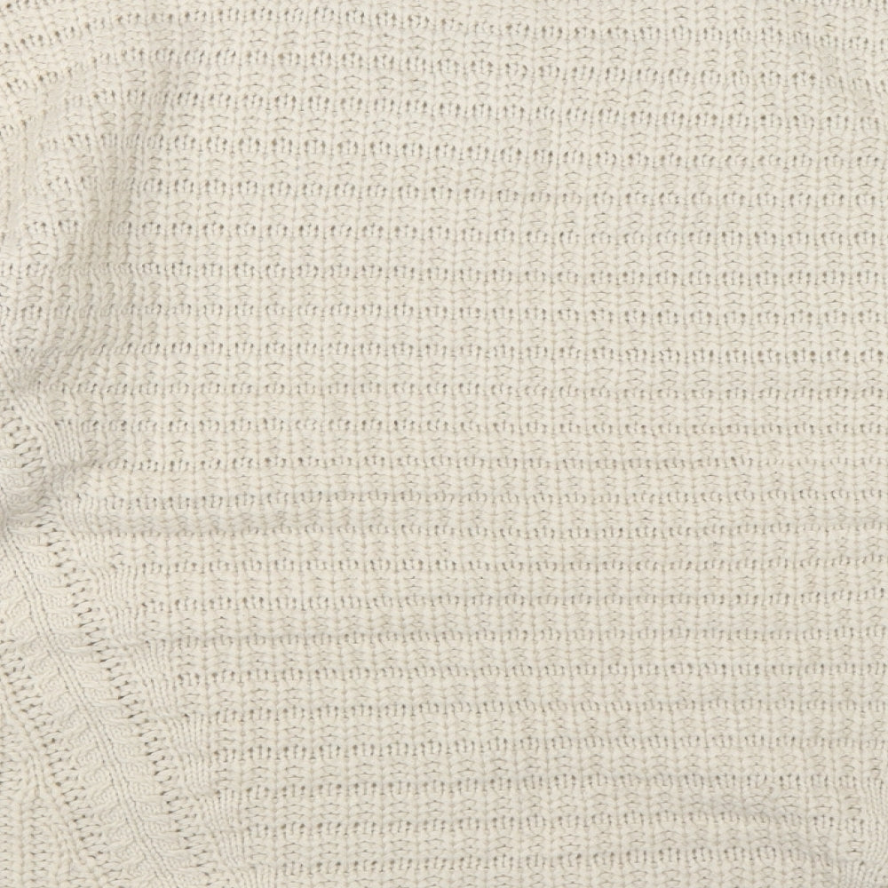 Atmophere Womens Beige Round Neck Acrylic Pullover Jumper Size 14