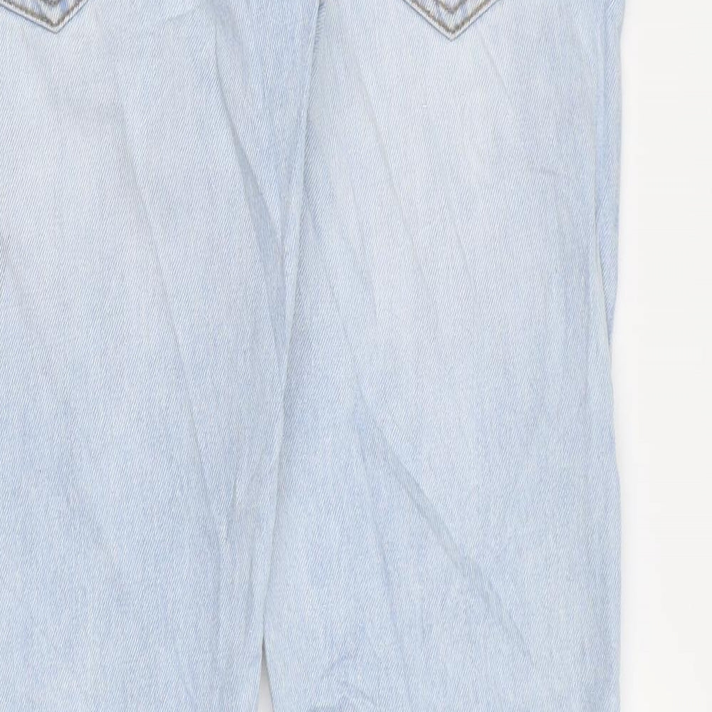 Bellfield Womens Blue Cotton Skinny Jeans Size 30 in L31 in Regular Zip