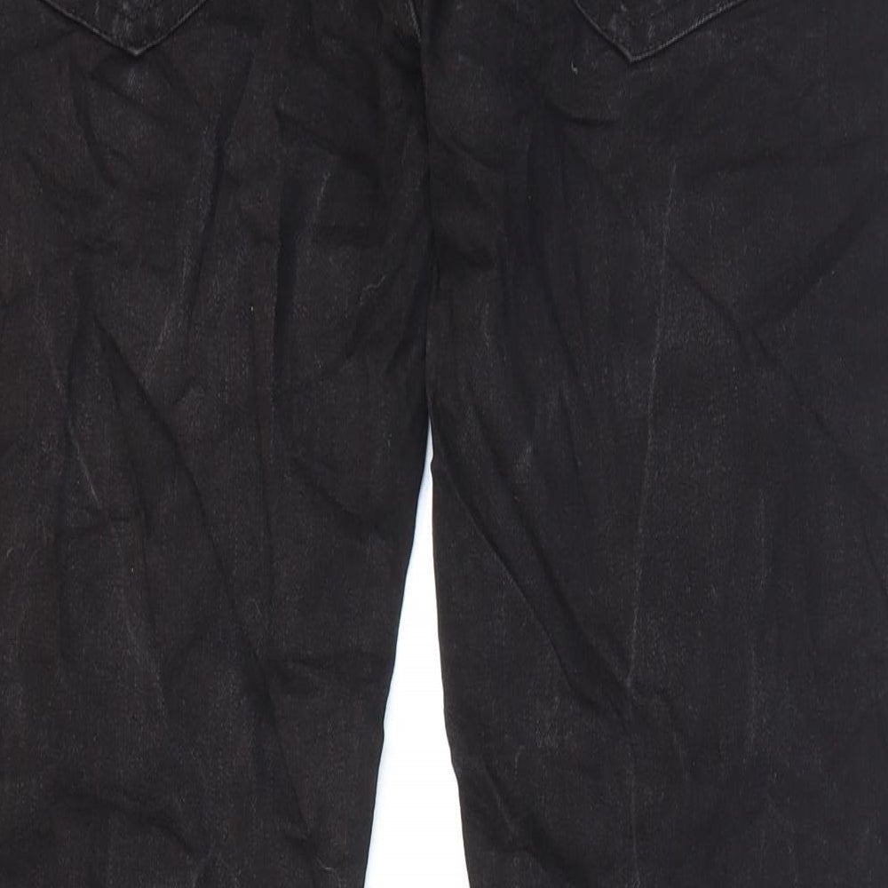 Denim 365 Mens Black Cotton Straight Jeans Size 32 in L27 in Regular Zip