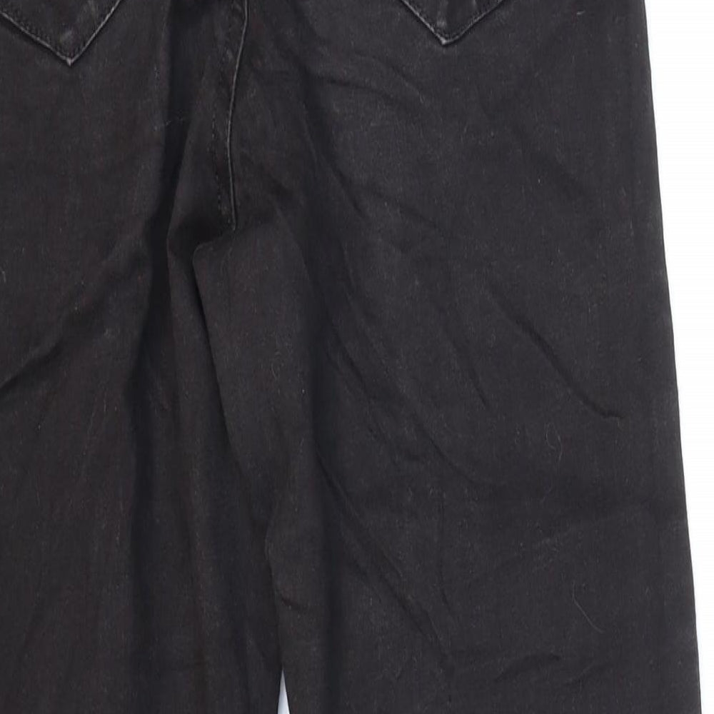 Denim & Co. Womens Black Cotton Skinny Jeans Size 10 L27 in Regular Button