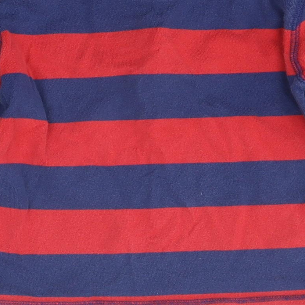 John Lewis Boys Multicoloured Striped Polyester Pullover Polo Size 4 Years Collared Button
