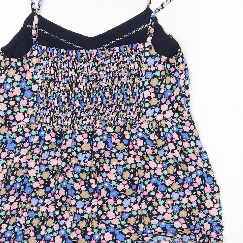 Marks and Spencer Womens Multicoloured Floral Viscose Camisole Tank Size 8 V-Neck
