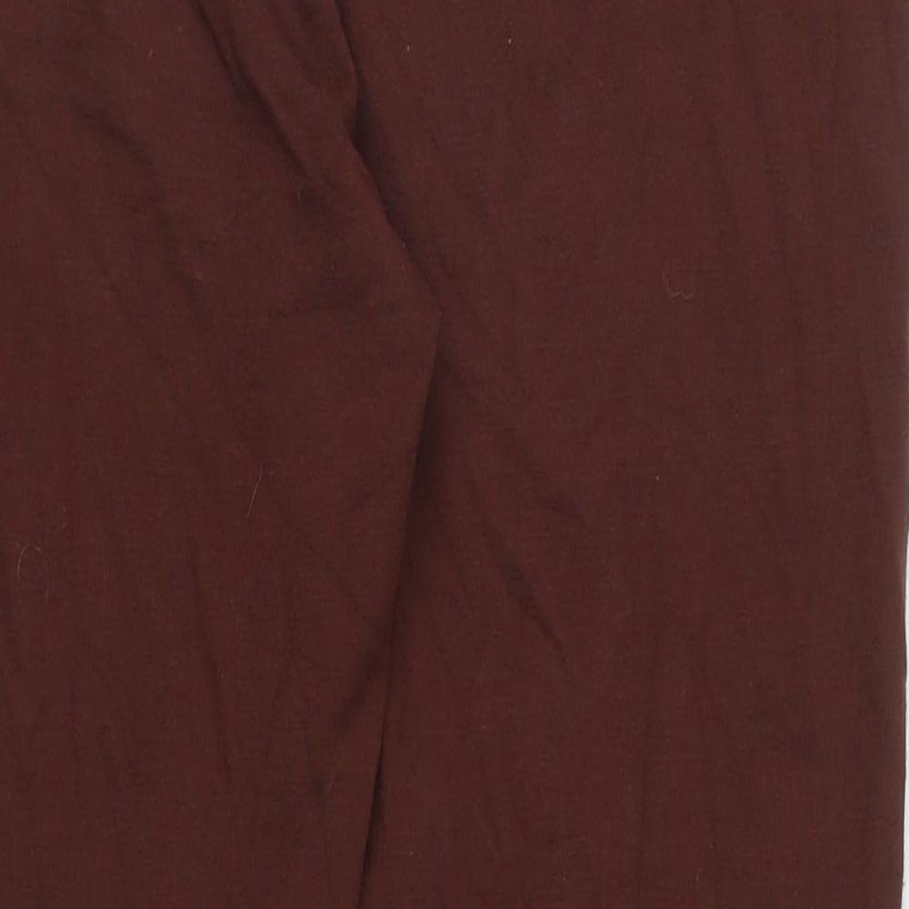 Primark Womens Brown Viscose Cropped Leggings Size M L24 in