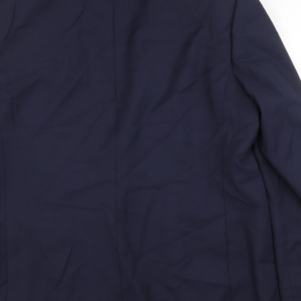 Marks and Spencer Mens Blue Polyester Jacket Suit Jacket Size 44