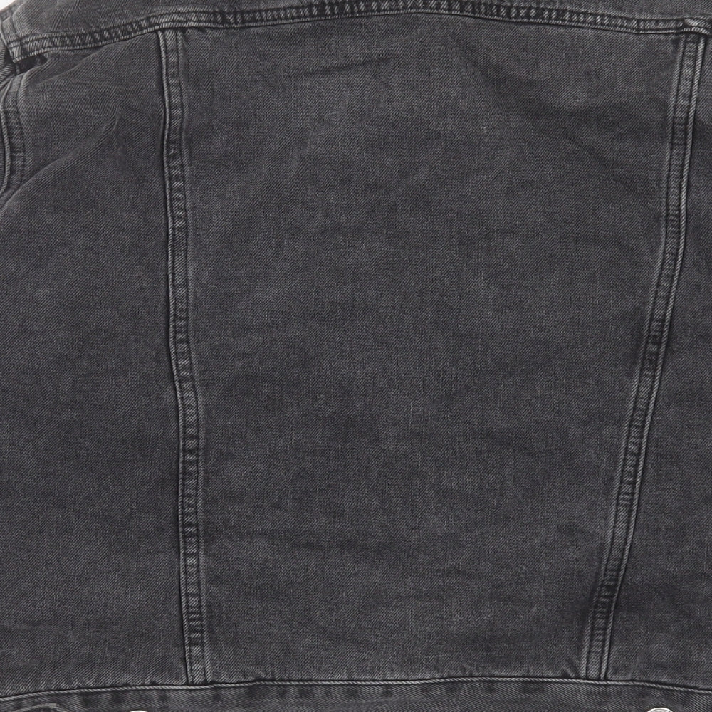 Topshop Womens Black Jacket Size 8 Button