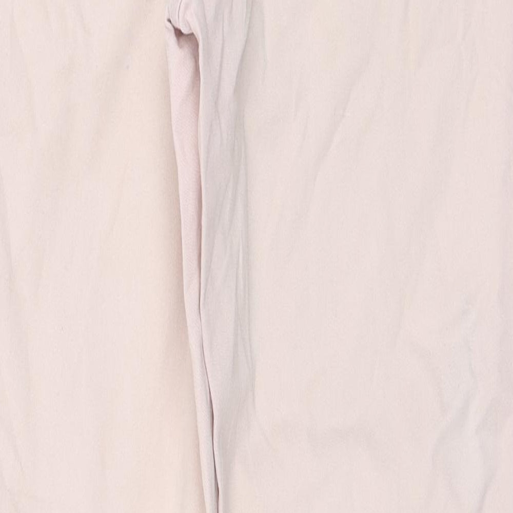 F&F Womens Pink Cotton Skinny Jeans Size 10 L27 in Regular Zip