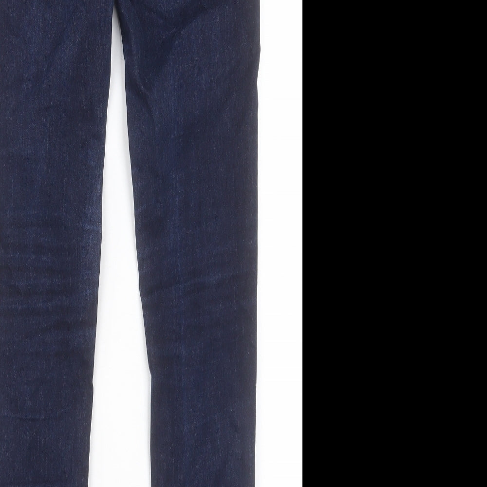 Uniqlo Womens Blue Cotton Skinny Jeans Size 27 in L32 in Regular Button