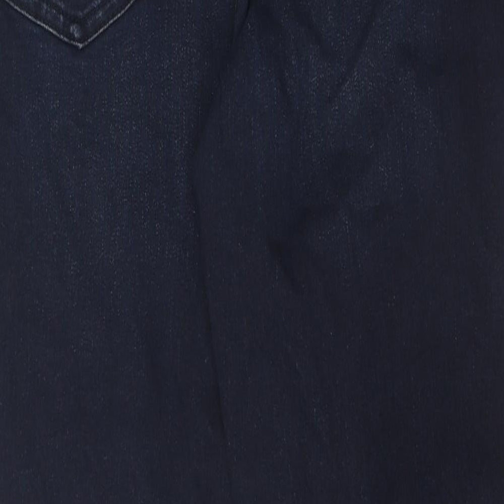 Preworn Womens Blue 100% Cotton Skinny Jeans Size 32 in L28 in Regular Zip