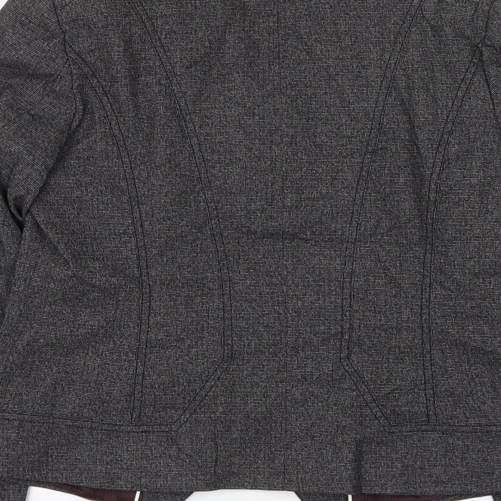 NEXT Womens Grey Jacket Blazer Size 14 Button