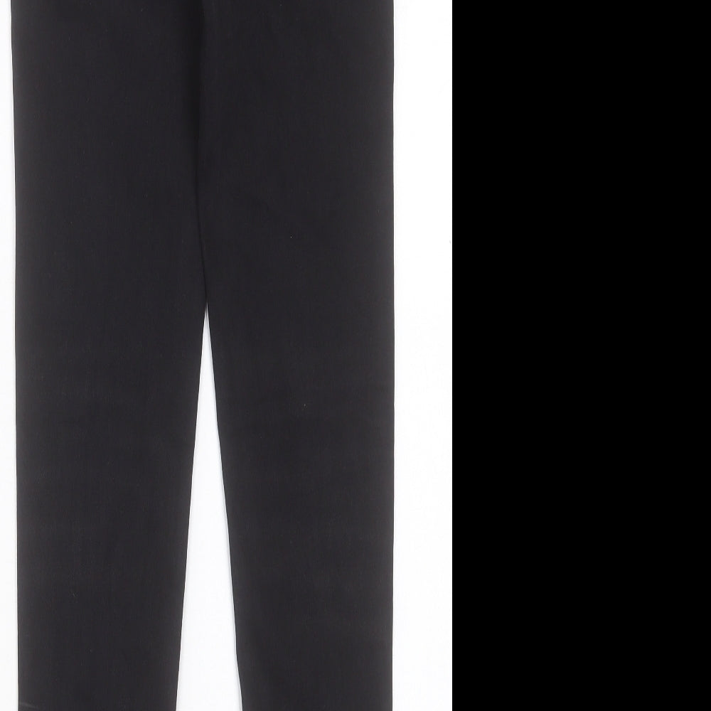 Marks and Spencer Womens Black Cotton Skinny Jeans Size 6 L30 in Regular Button