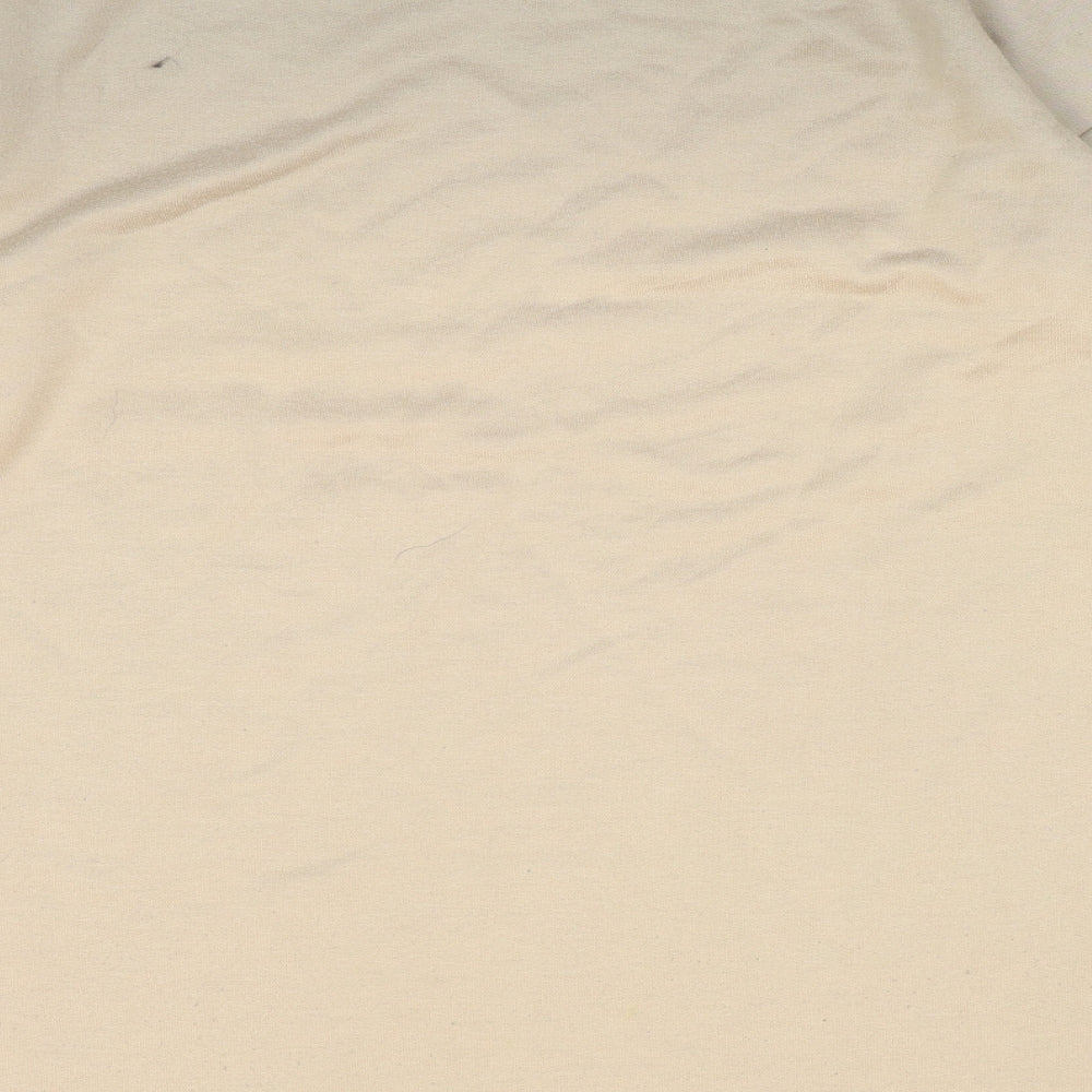 PRETTYLITTLETHING Womens Beige Polyester Pullover Sweatshirt Size 4 Pullover - Pretty Little Thing