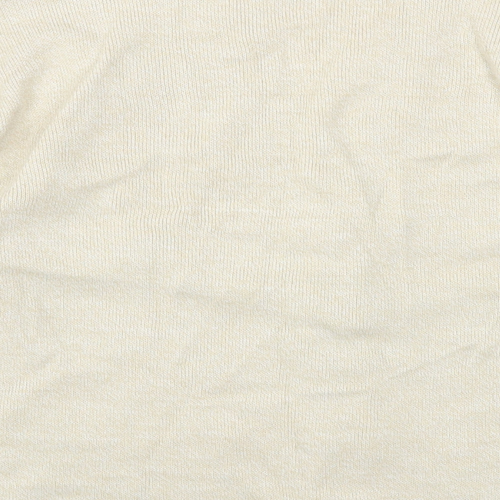 Care Womens Ivory Round Neck Acrylic Cardigan Jumper Size XL
