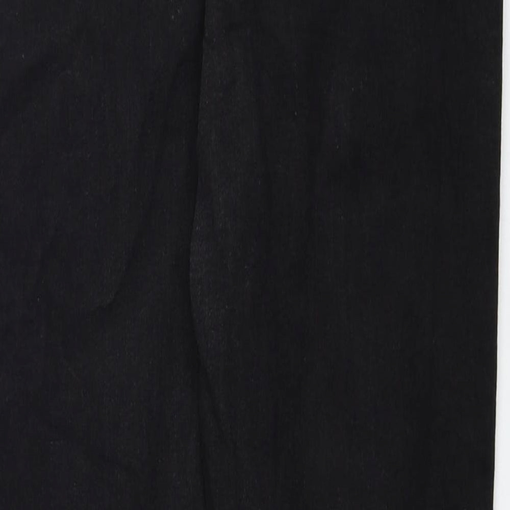 Marks and Spencer Womens Black Cotton Skinny Jeans Size 10 L28 in Regular Zip