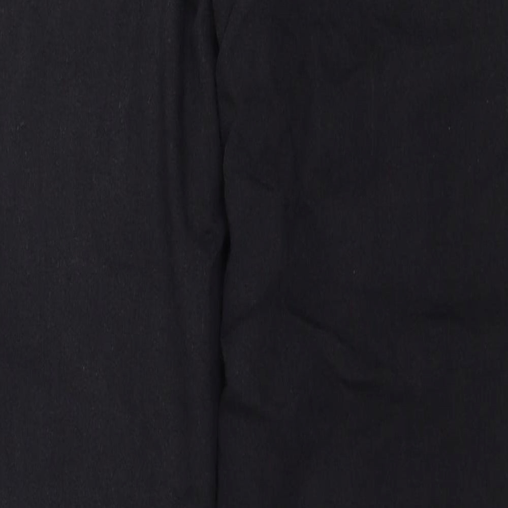 Marks and Spencer Womens Black Cotton Skinny Jeans Size 10 L27 in Regular Zip