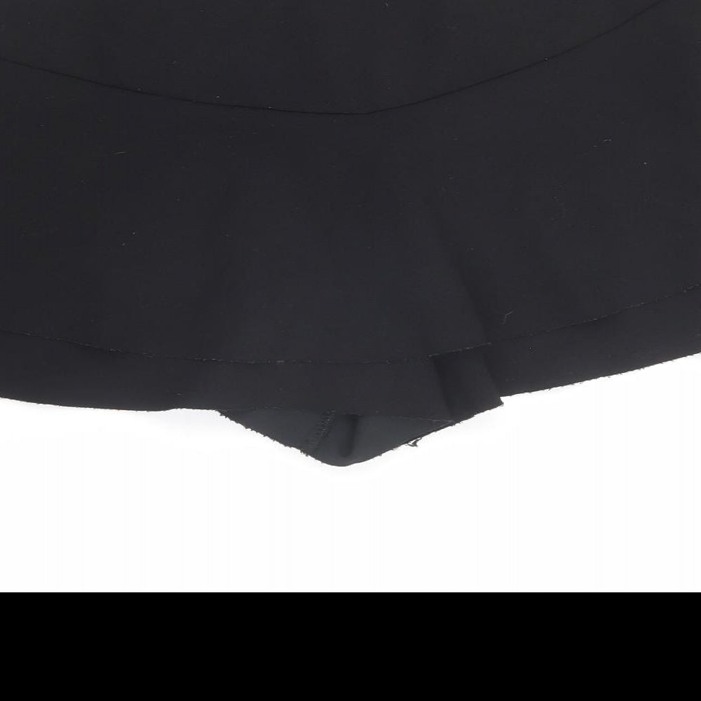 New Look Girls Black Polyester Flare Skort Size 14-15 Years Regular Pull On