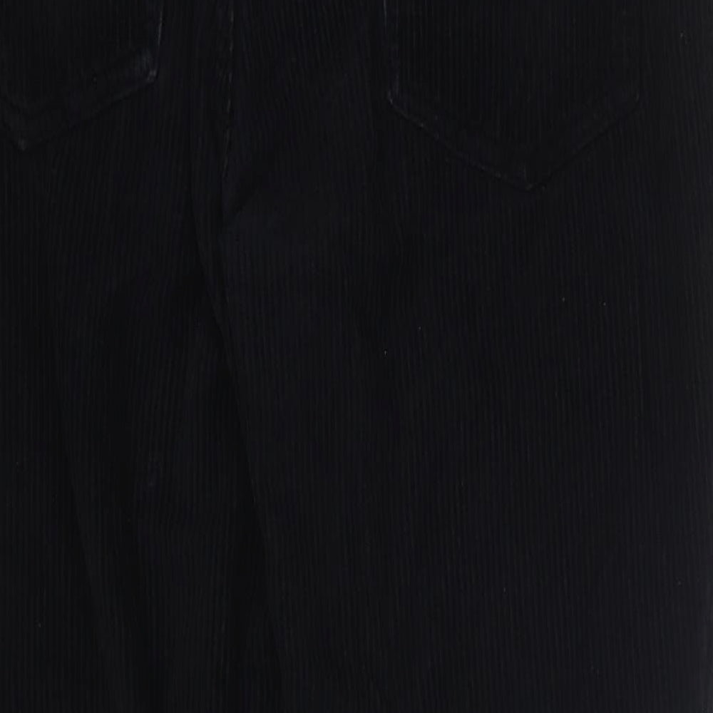 Urban Outfitters Womens Black Cotton Tapered Jeans Size 30 in L30 in Regular Button