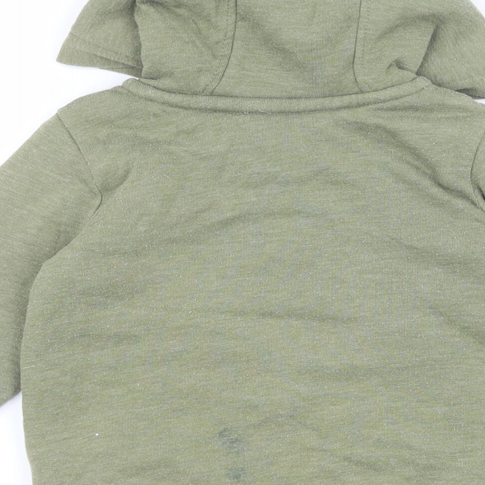 Nutmeg Boys Green Cotton Full Zip Hoodie Size 2-3 Years - Tractor