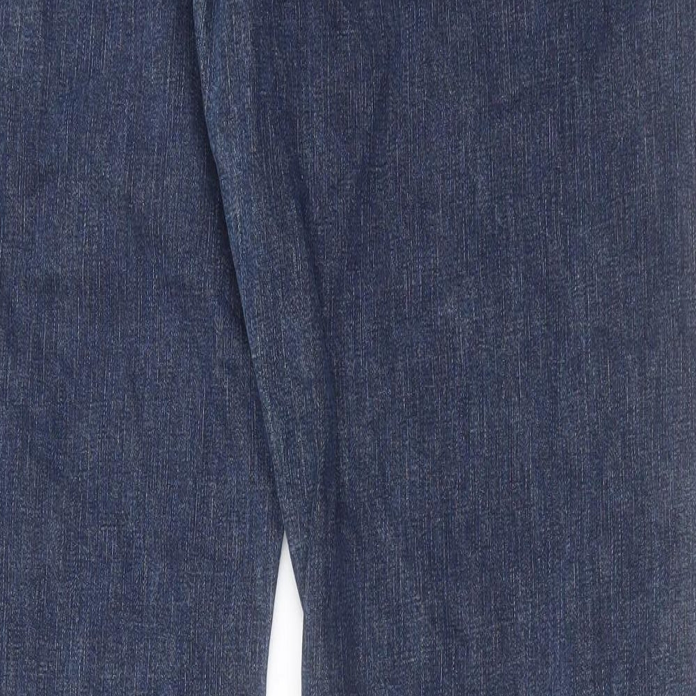 Melka Mens Blue Cotton Straight Jeans Size 38 in L36 in Regular Button - Long Leg