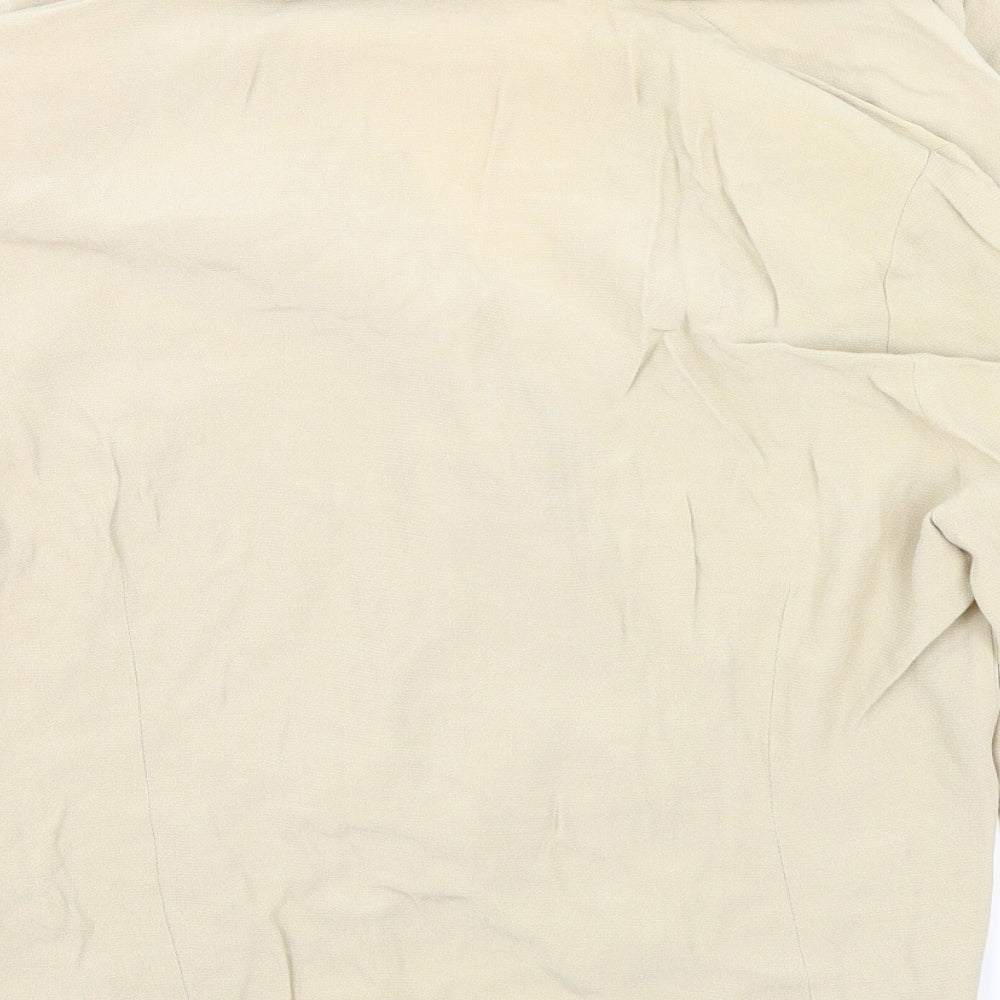 Berkertex Womens Beige Jacket Blazer Size 16 Button
