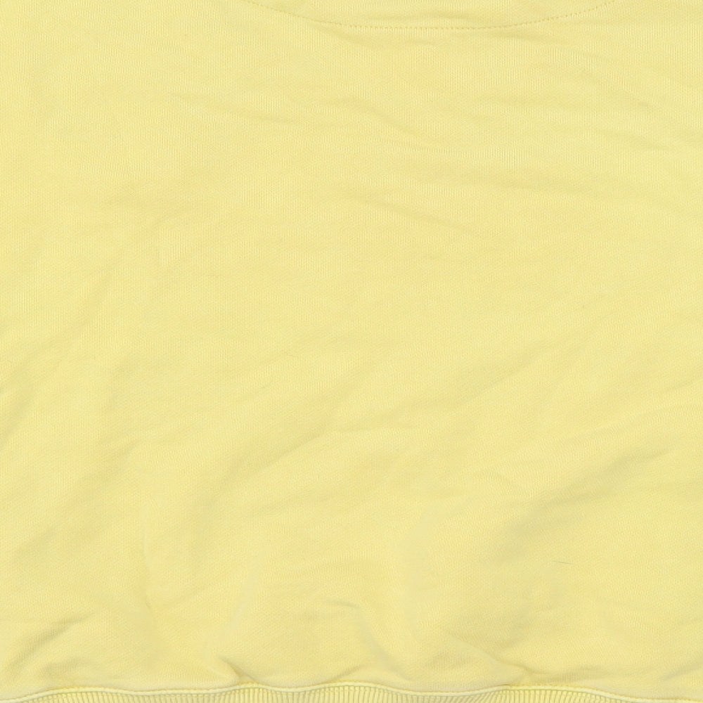 H&M Mens Yellow Round Neck Cotton Pullover Jumper Size XS - The Simpsons Krusty The Clown