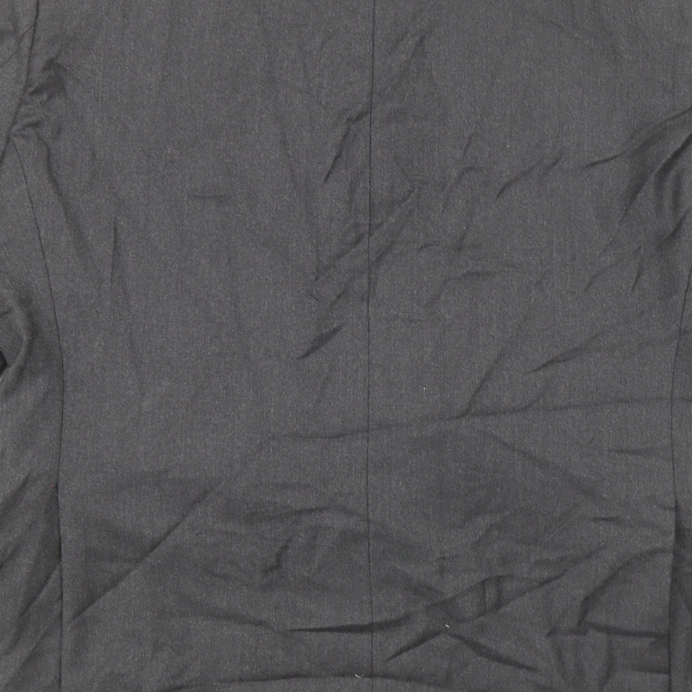 T.M.Lewin Mens Grey Wool Jacket Suit Jacket Size 40