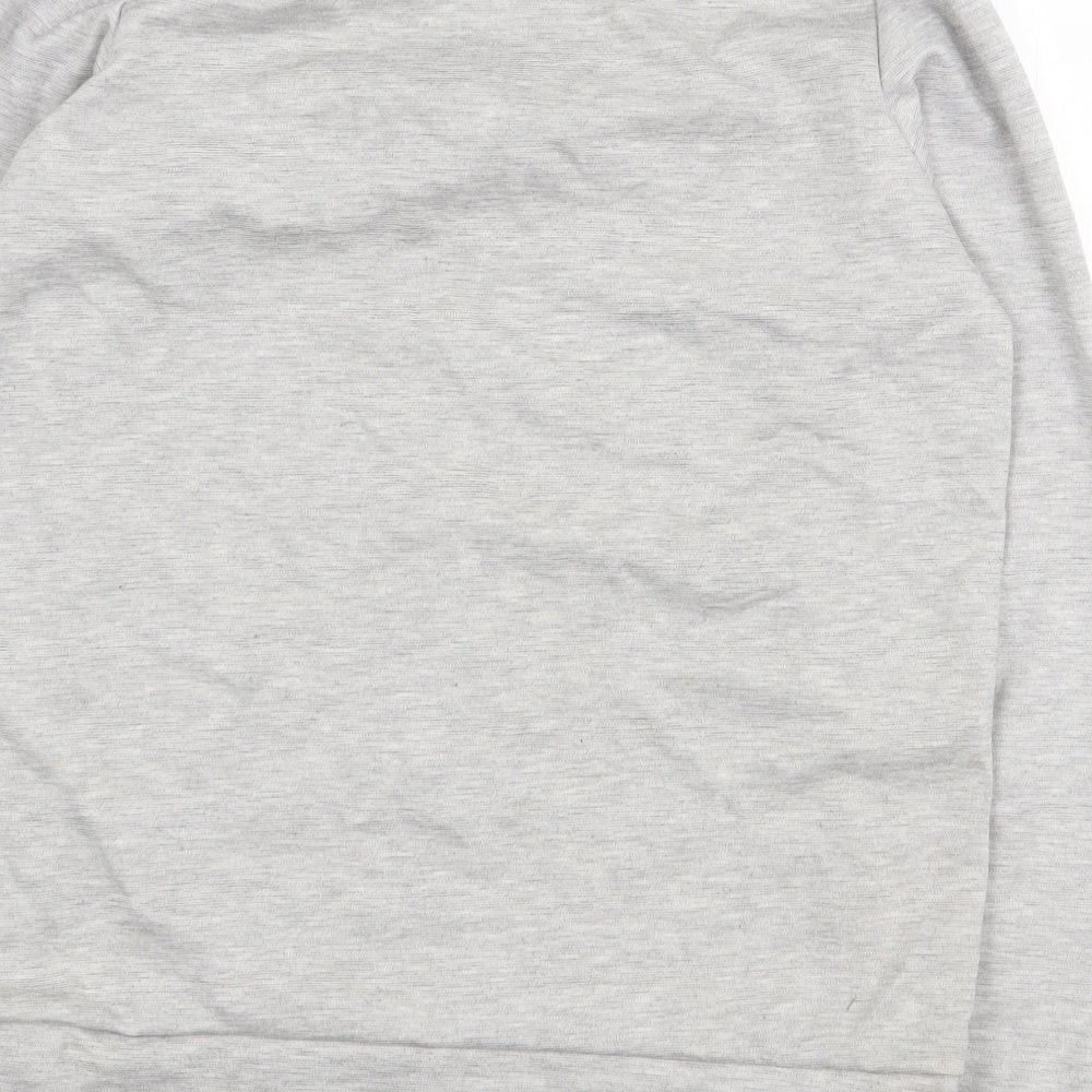 Juliet Womens Grey Polyester Pullover Sweatshirt Size S Pullover