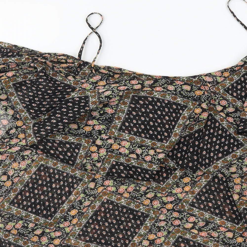 Atmosphere Womens Multicoloured Geometric Polyester Basic Blouse Size 14 Scoop Neck