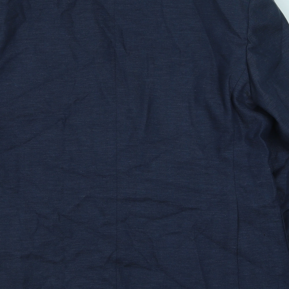 Marks and Spencer Mens Blue Polyester Jacket Suit Jacket Size 42