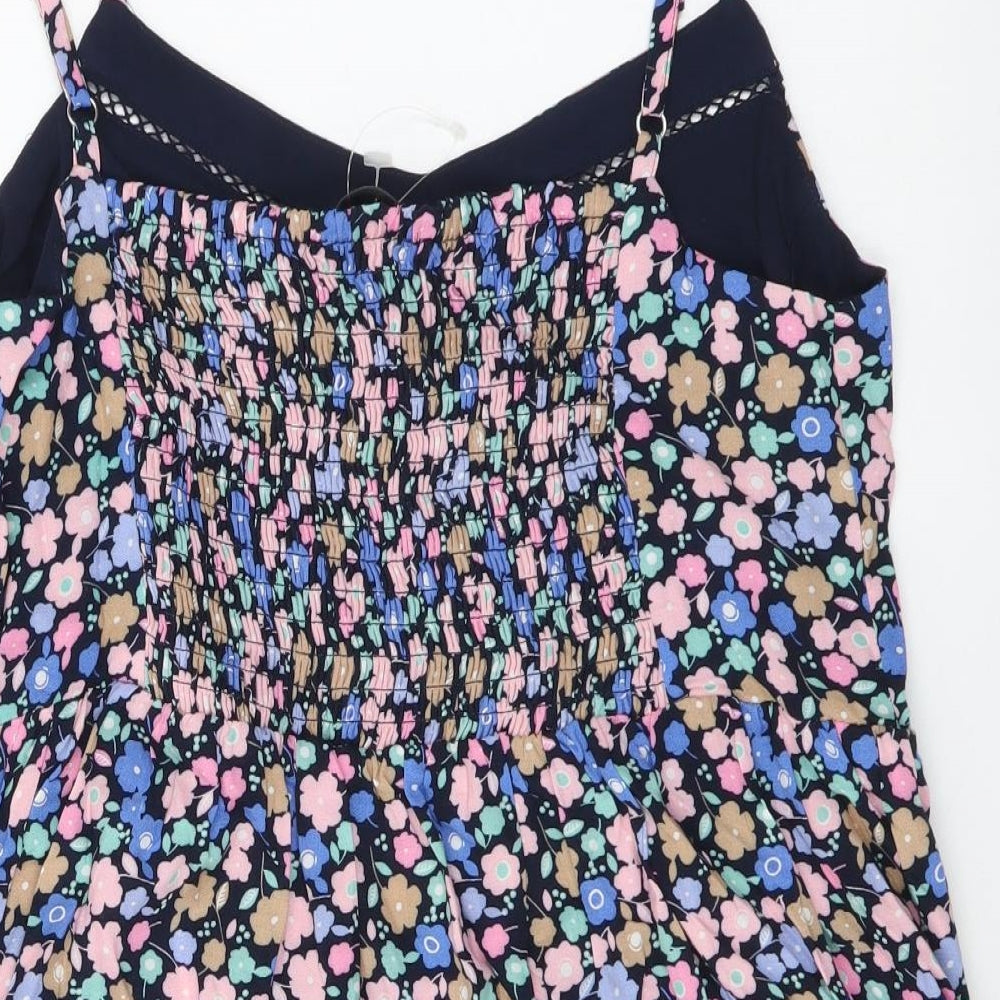 Marks and Spencer Womens Multicoloured Floral Viscose Camisole Tank Size 8 V-Neck