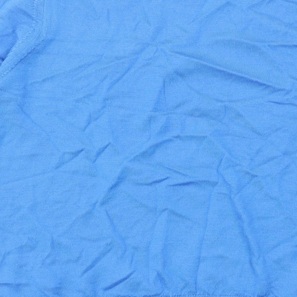 Marks and Spencer Womens Blue Round Neck Wool Pullover Jumper Size 10