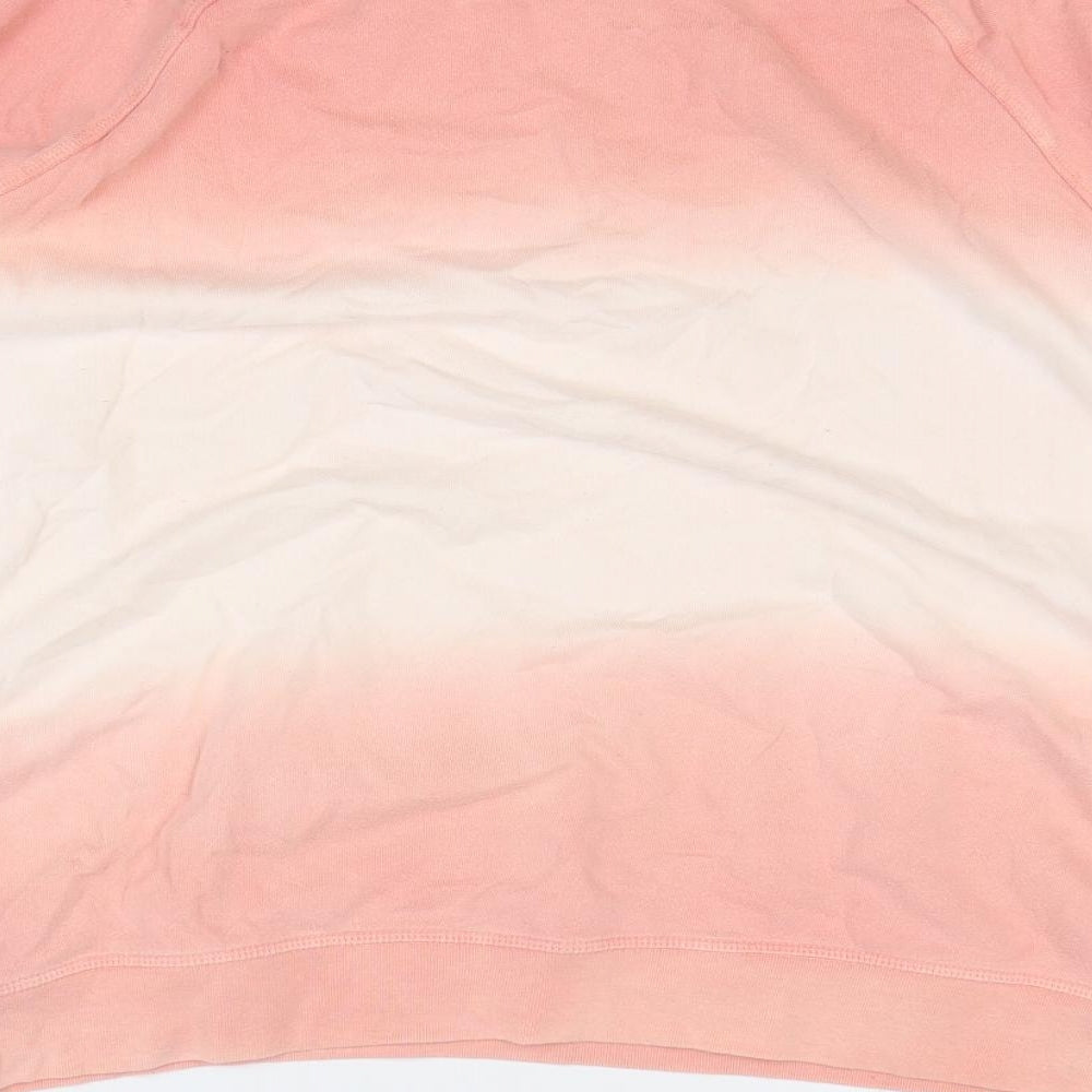 Marks and Spencer Womens Pink 100% Cotton Pullover Sweatshirt Size 20 Pullover - Ombré