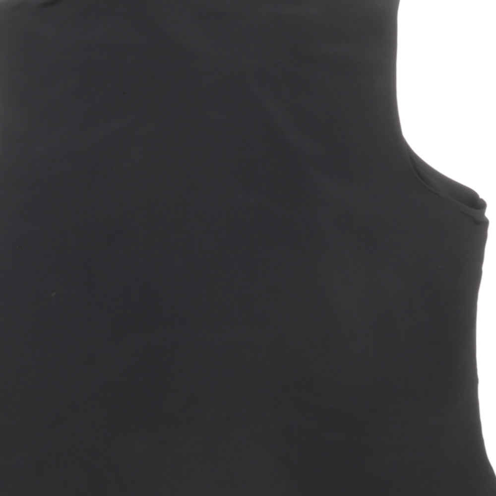 Preworn Womens Black Polyester Basic Polo Size 20 Collared