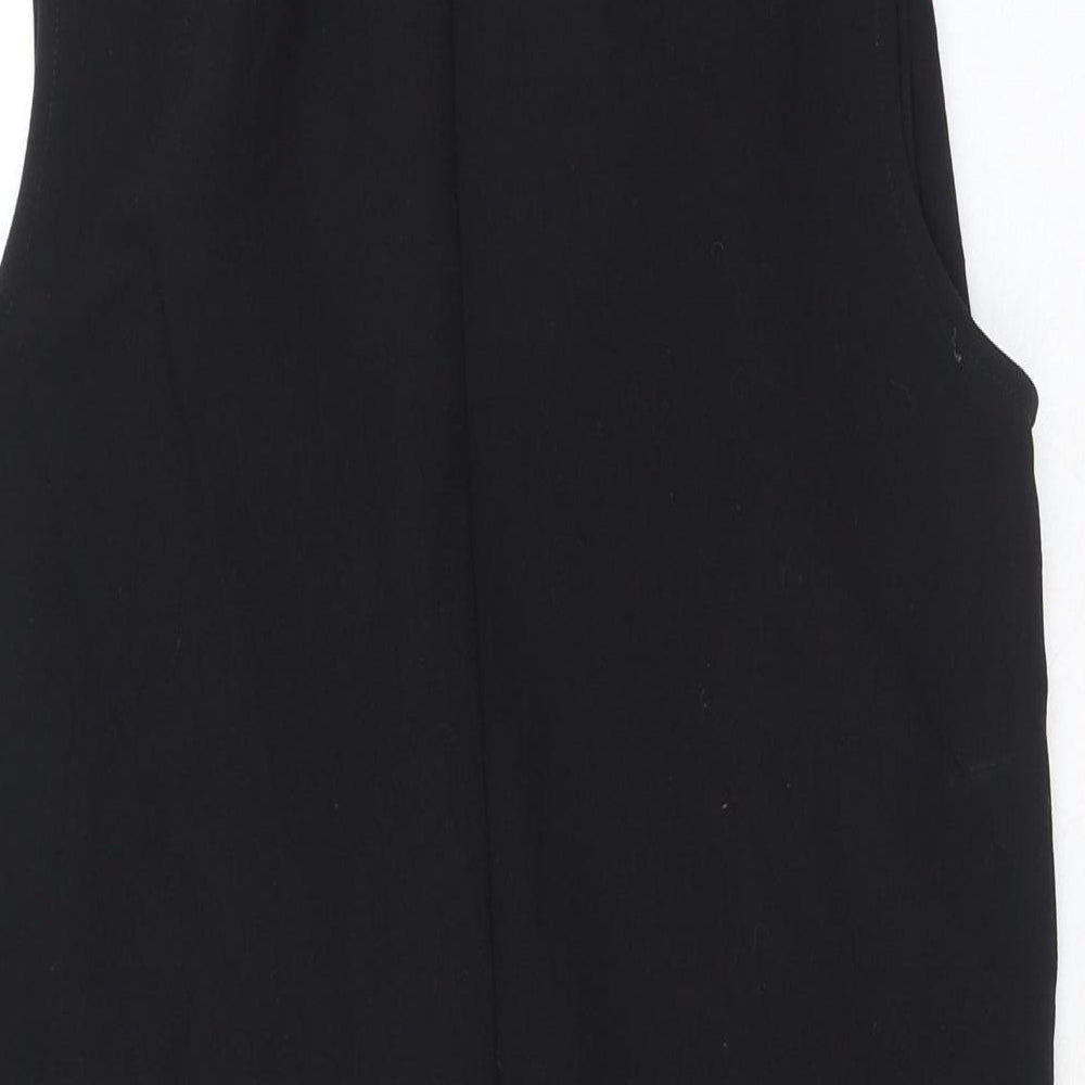 Matalan Womens Black Gilet Waistcoat Size 8 - Longline