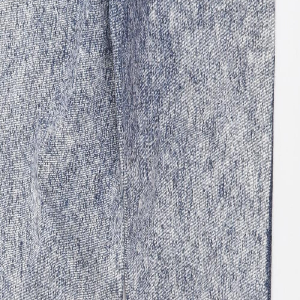 Wrangler Womens Blue Cotton Skinny Jeans Size 12 L32 in Regular Button