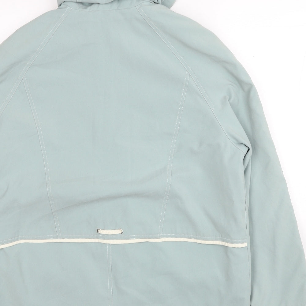 Berkertex Womens Blue Parka Coat Size 14 Zip