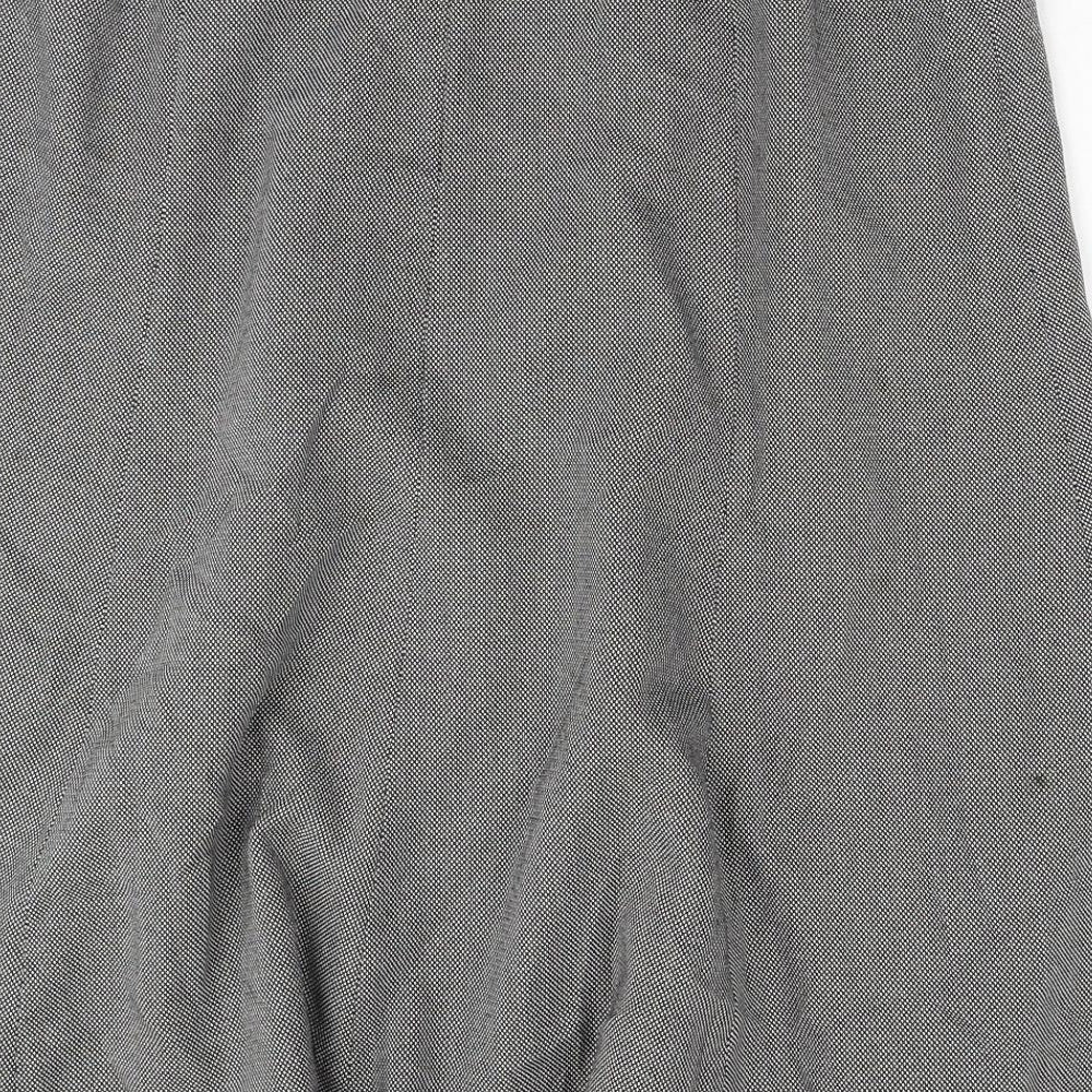 Damart Womens Grey Polyester Swing Skirt Size 36 in