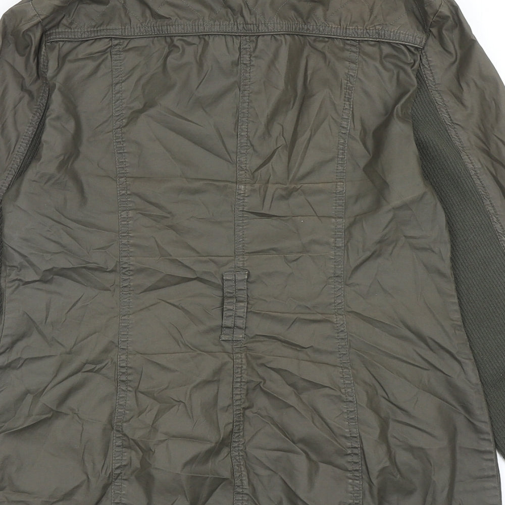 Marks and Spencer Womens Grey Jacket Size 8 Zip
